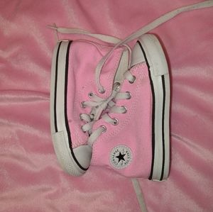 Hi top pink converse